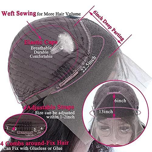 Imeya Imeya 12 Inch Ombre Dark to Burgundy Wig Human Hair Body Wave Lace Front 13x6 Transparent Lace Short Wave Wig for Black Women Brazilian Remy Hair Pre Plucked Bleached Knots Lace 150% Density