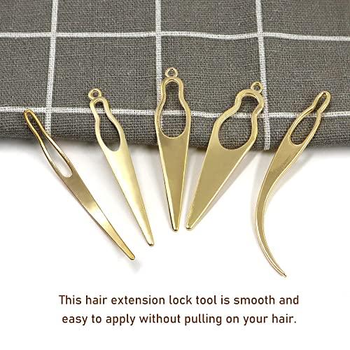 Chihutown 5 Pieces Dreadlocks Tool, Interlocking Tool for Locs, Easy Loc Hair Tool for Dreadlocks, Sisterlock Crochet Tool for Hair Tightening Accessories