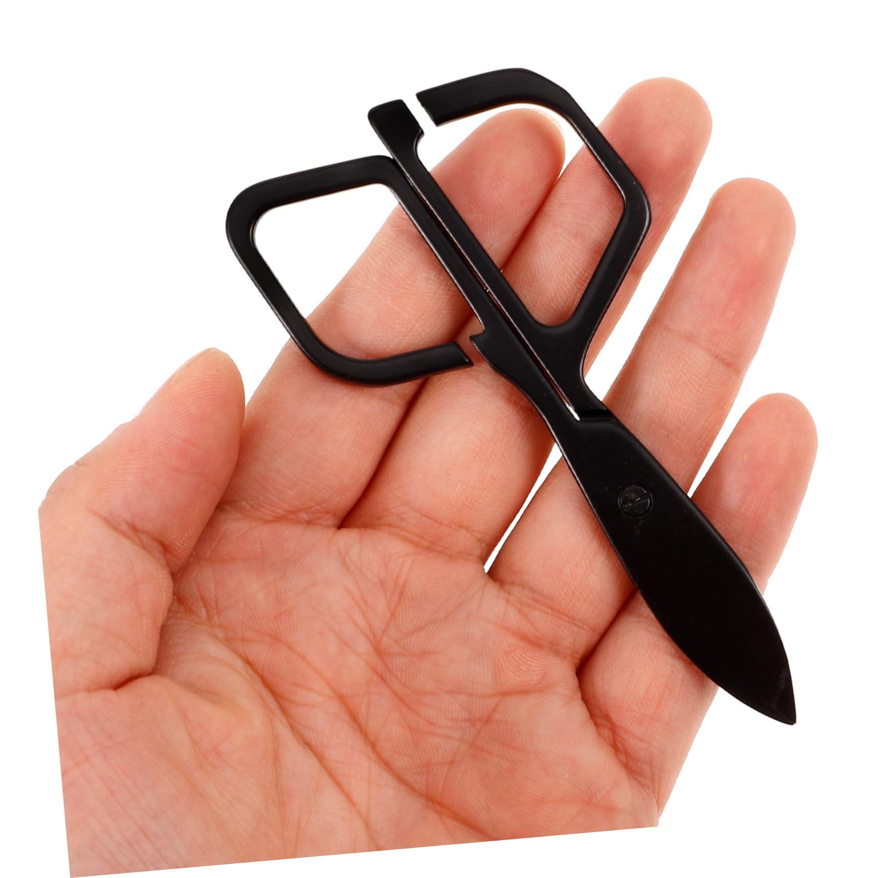 SKISUNO SKISUNO Sturdy Nasal Hair Scissors for Men Small Hair Scissors Round Tip Easy-to-Clean Nose Hair Removal Scissors
