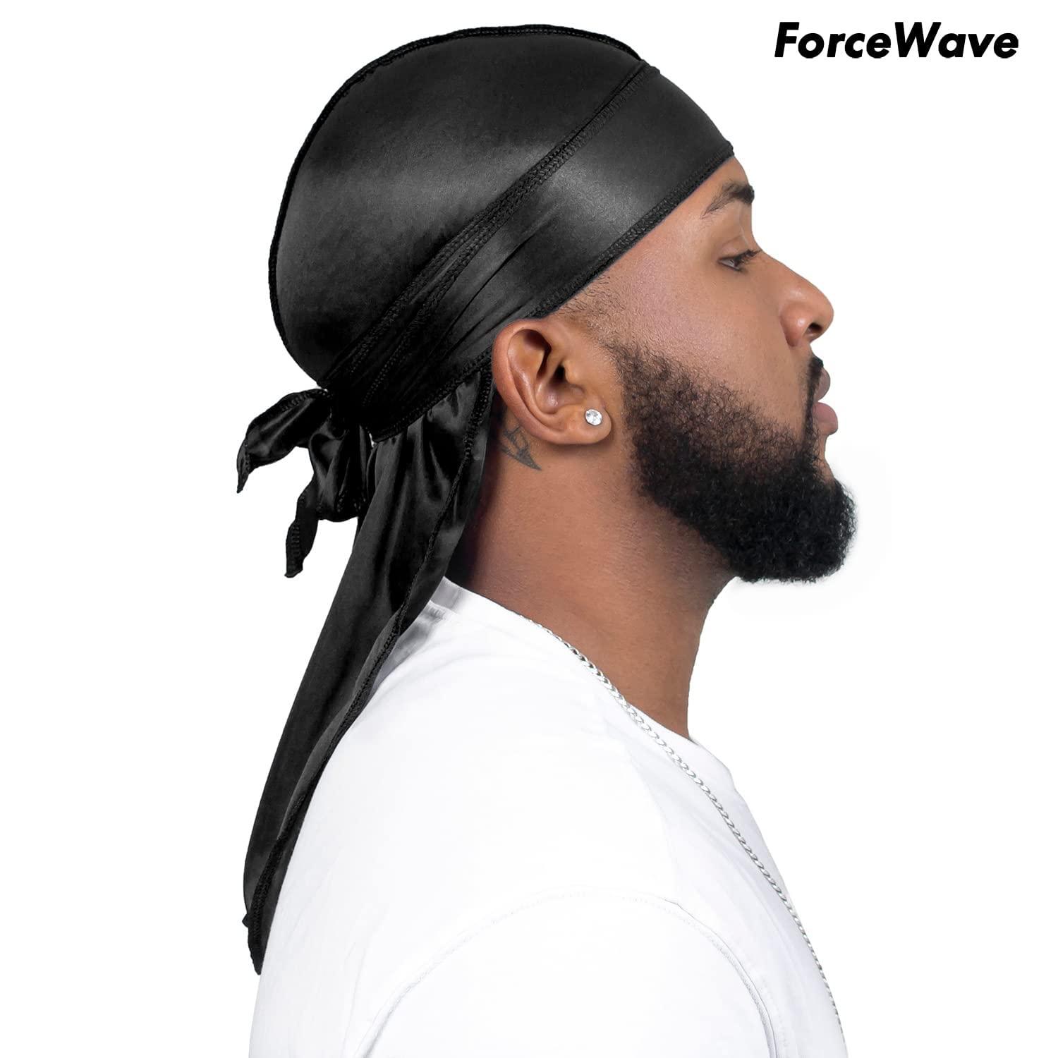 ForceWave ForceWave 12 Pieces Silky Durag for Men Women Satin Durags for 360 Waves