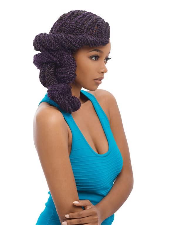 Janet Collection Janet Collection Caribbean Braid Beauty is Expression 3X Afro Twist Braid 80\" (1B)
