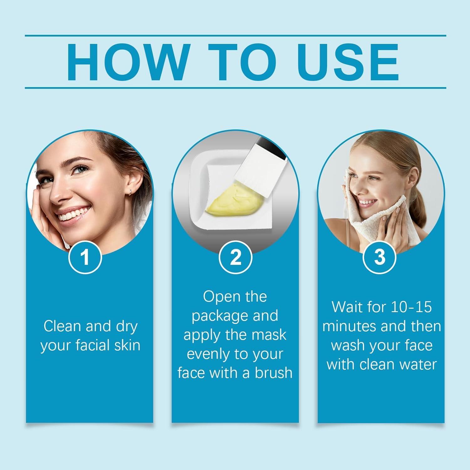 NinthAvenue Basics Zombie Facial Mask - 8 Pcs Zombie Face Mask Moisturizing, Zombie Mask Skin Care, Deep Hydrating Face Mask, Tighten & Firming Skin, Shrink Pore, Anti-Wrinkle for Smooth Skin (2Set)