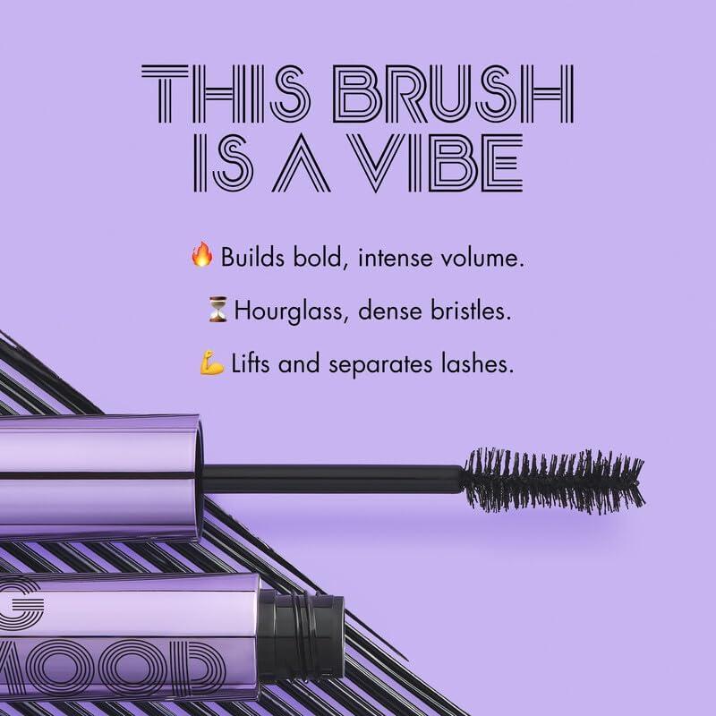 e.l.f. cosmetics e.l.f. Big Mood Mascara Mini, Instantly Creates Long-Lasting, Bold & Lifted, Voluminous Lashes, Infused with Jojoba Wax, Black