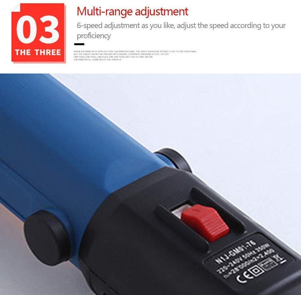 GAGALU GagalU Sheep Shears Electric Clippers 350W 6 Speed Shearing Machine Fast and Efficient Haircut Trimmer Can Be Used to Trim Animal Hair Such As Wool Horse Hair Rabbits