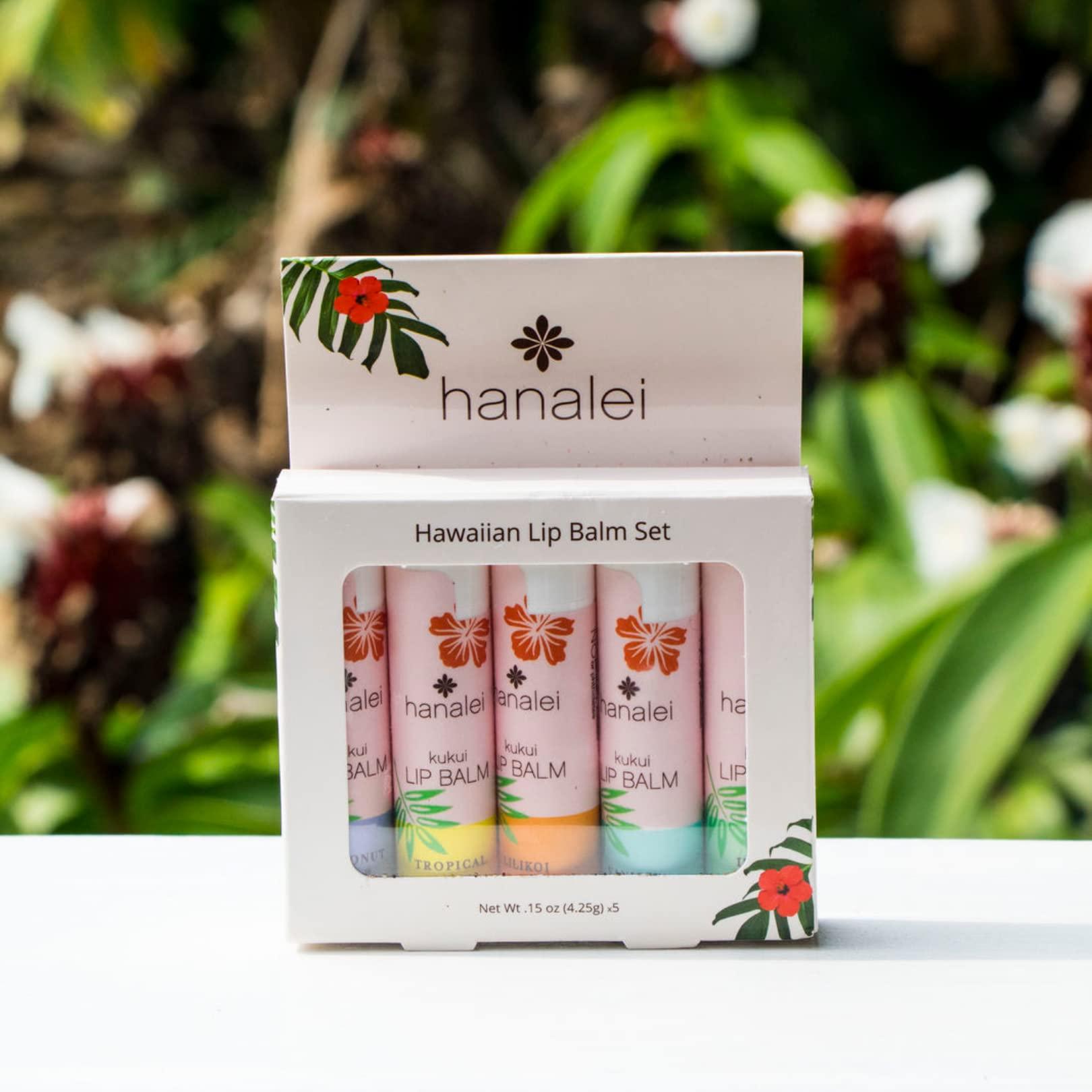 Hanalei Hanalei Tropical Citrus Lip Balm & Moisturizer Natural Kukui Oil & Beeswax for Hydrated, Soothed, Soft Lips Heals Dry, Chapped, Cracked Skin Long-Lasting Travel-Friendly Lip Care Tropical
