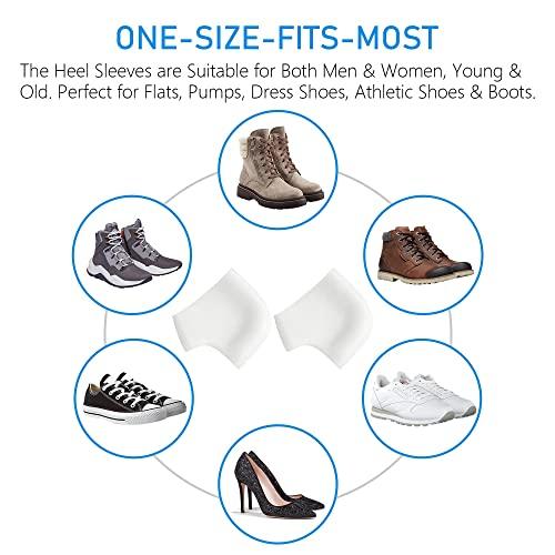Dr.Pedi Dr.Pedi Gel Heel Sleeves Spur Relief Cushion Sleeve Unisex Silicone Moisturizing Heel Sock Protector Dry Cracked Skin Pain Repair Pedicure Reduce Pains of Plantar Fasciitis