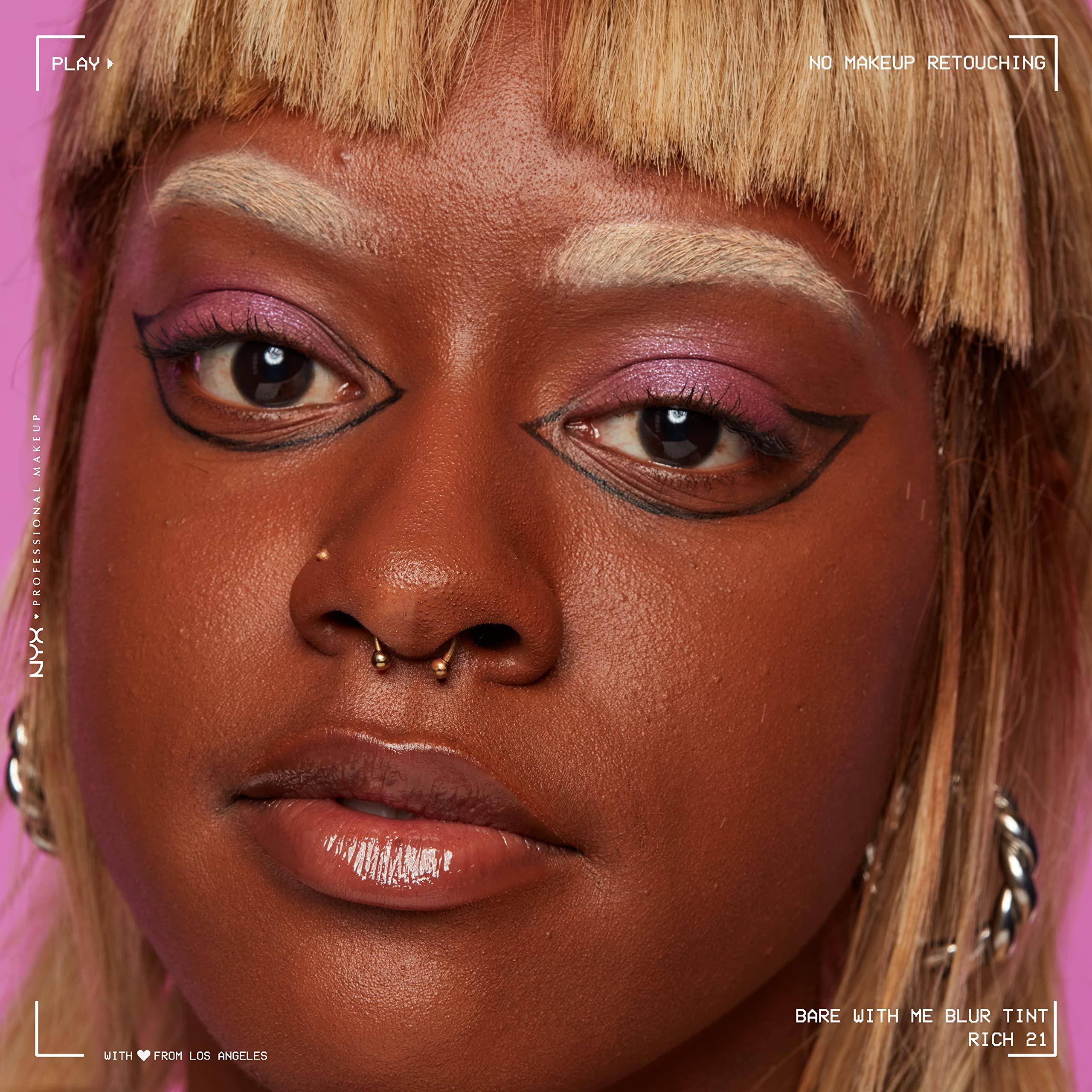 NYX PROFESSIONAL MAKEUP NYX PROFESSIONAL MAKEUP Bare With Me Blur Skin Tint Foundation Make Up with Matcha, Glycerin & Niacinamide - Rich