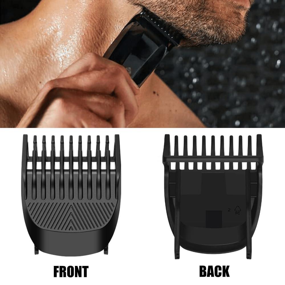Amorka 2 Pack Replacement Trimmer Guards for Manscaped The Beard Hedger, 20 Different Length Setting (0.5mm to 10mm max.) Comb Attachment Cutting Guide Compatible with Manscaped Beard Trimmer Guards