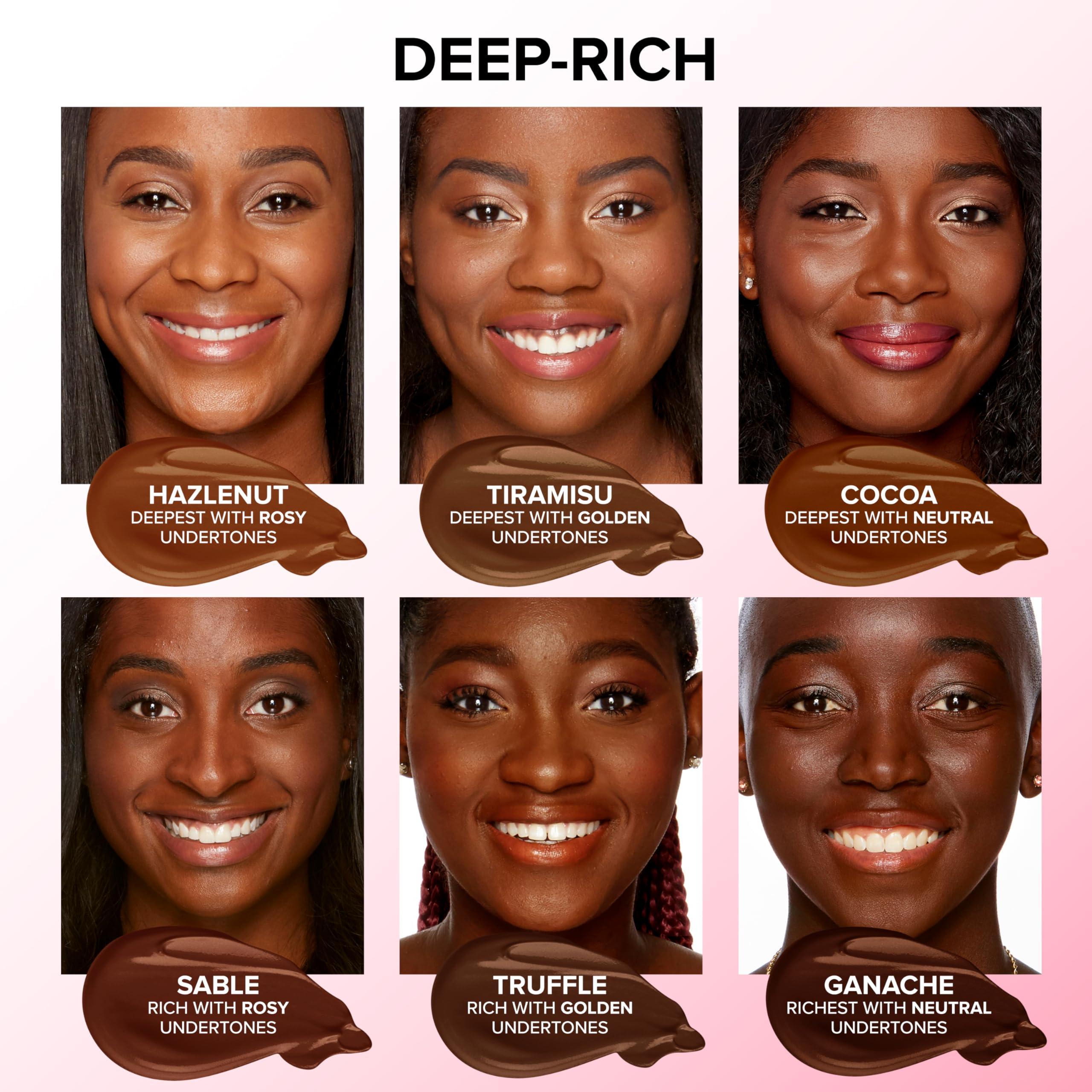 Too Faced Too Faced Born This Way Natural Finish Longwear Liquid Foundation | Medium-To-Full Coverage | Hydrating + Oil Free, 1 Fl Oz, Tiramisu