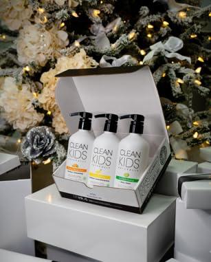 Gabriel Cosmetics Clean Kids Naturally Bath Sets (Shampoo, Conditioner, & Hand Soap)