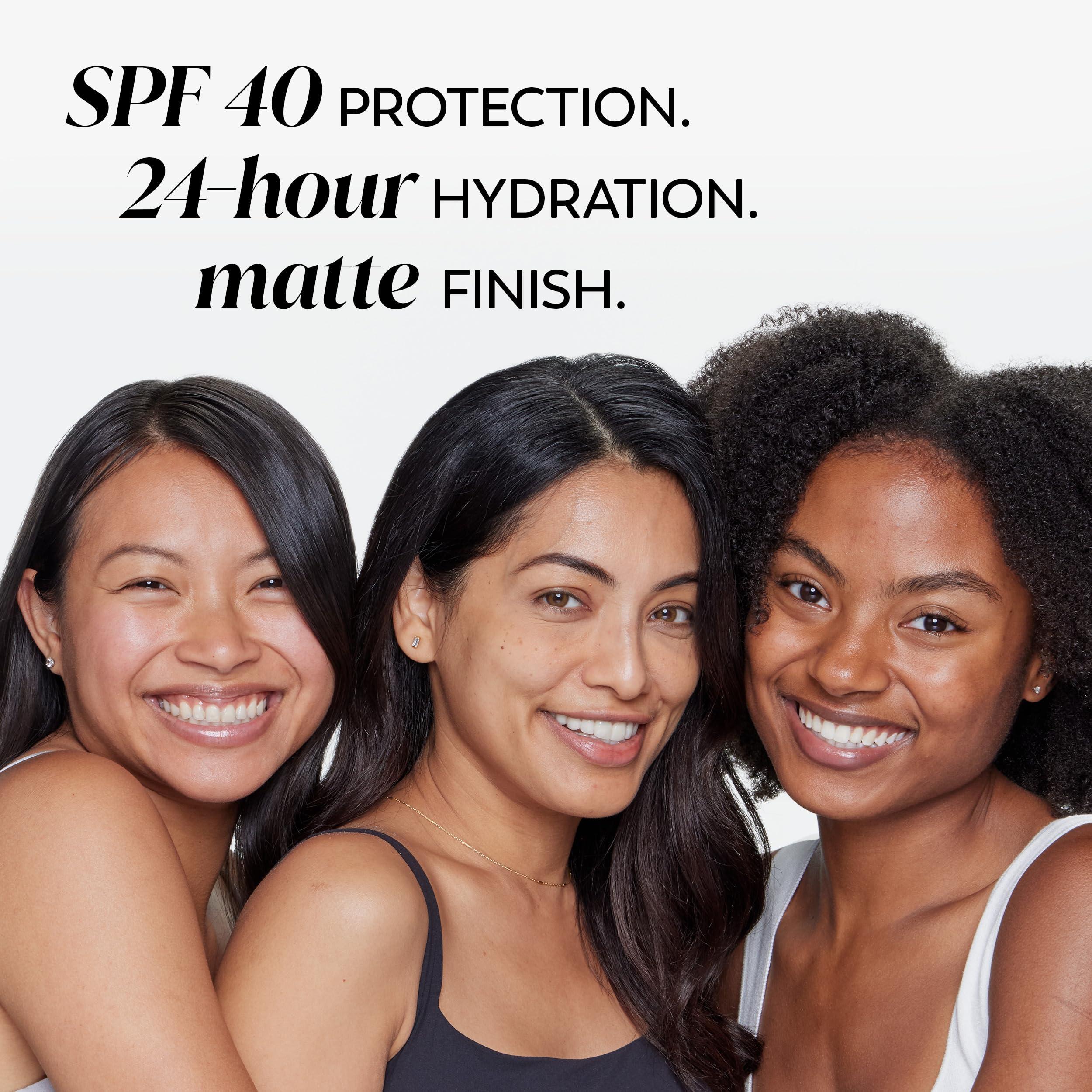 Olay Olay Complete+ Face Moisturizer with Sunscreen SPF 40, For Sensitive Skin, Broad Spectrum Sun Protection, Fragrence-Free - No White Cast on All Tones, Nourishes Moisture Barrier - Ceramides, 6 Oz