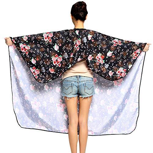 KAHOT KAHOT Salon Professional Haircut Stylist Color Cape Shampoo&Cutting Hairdressing Capes,Waterproof Hairdresser Cloth Barber Gown Wrap,55*63inch (Rose) free size