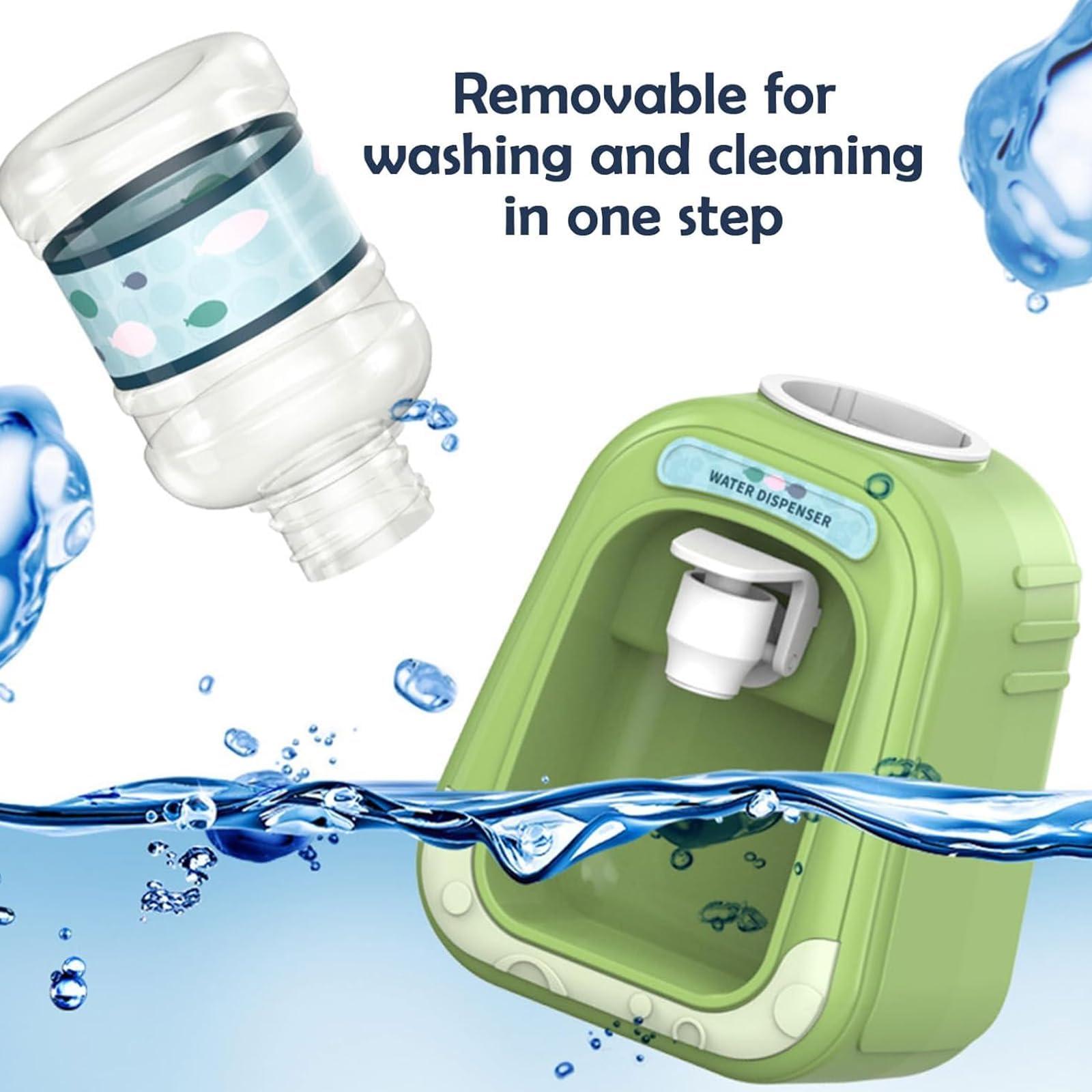 TGLIFEVER Micellar Water Dispenser, 2024 New Mini Dispensador De Agua Micelar, Mini Water Dispenser for Makeup Remover, Mini Micellar Water Dispenser Machine (2PCS Green(with 10Pcs Facial Cotton Pads))