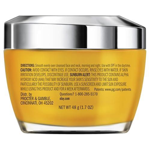 Olay Olay Vitamin C Face Moisturizer, Brightening Cream for Women, Instant Hydration, Evens Tone, Dark Spot & Hyperpigmentation Reduction, Glowing Skin Care - Niaciniamide, Lactic Acid, 1.7 Oz