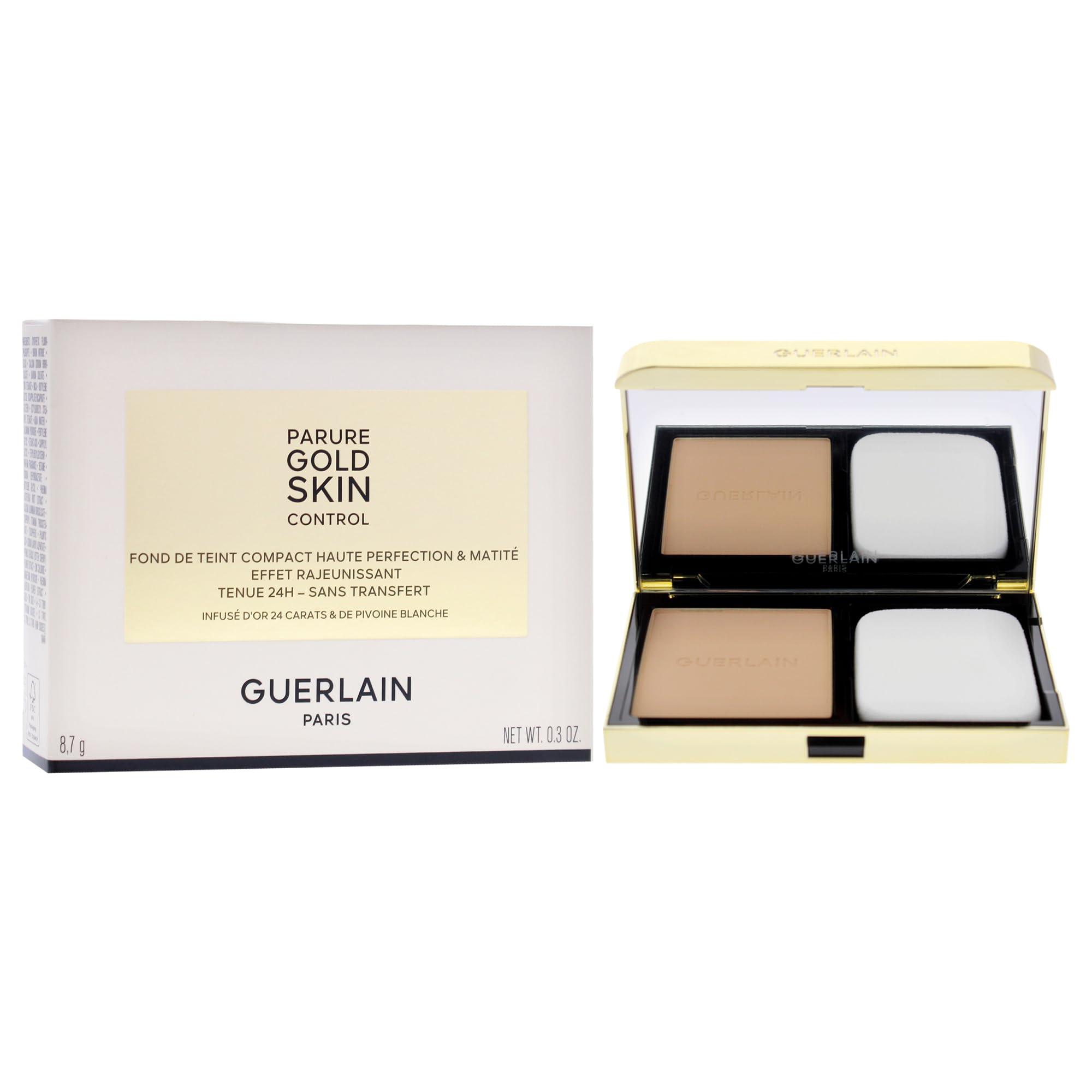 Guerlain Parure Gold Skin Control Matte Compact Foundation - 3N Medium Skin with Neutral Beige Undertones by Guerlain for Women - 0.3 oz Foundation