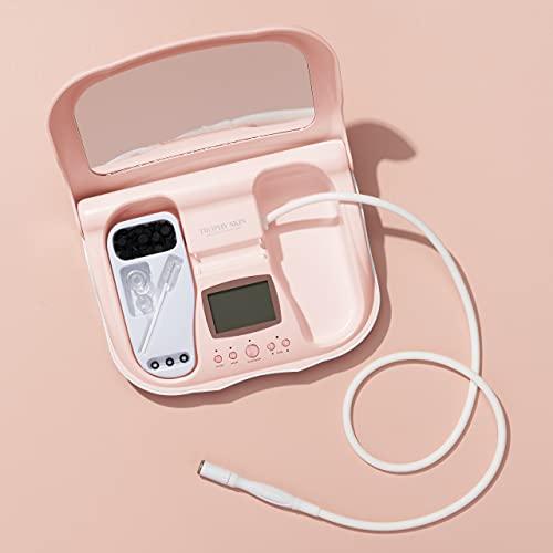 Trophy Skin Trophy Skin MicrodermMD - At Home Microdermabrasion Kit - Anti Aging and Acne Treatment - Contains Real Diamond and Pore Extractor Tips to Rejuvenate Skin and Reduce Acne Scars - Blush