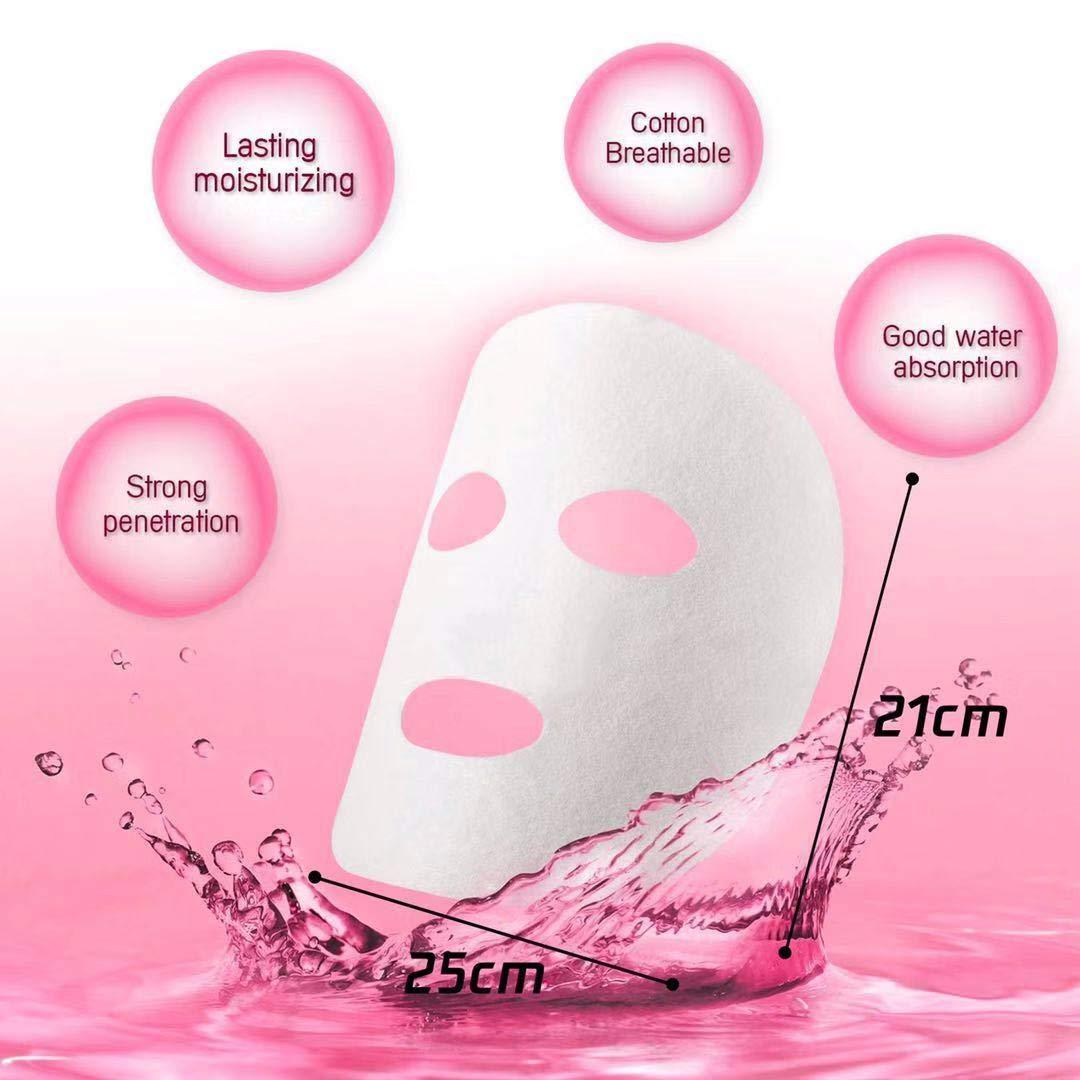 ZMBeautk 100 pcs Compressed Facial Mask Sheet Beauty DIY Disposable Mask Paper Natural Cotton Skin Care Wrapped Masks Normal ThickGet a Small Mask Bowl, Mask Brushes