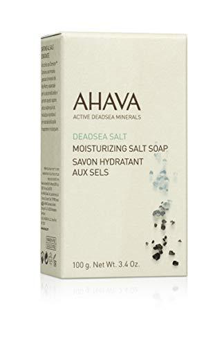 AHAVA AHAVA Moisturizing Dead Sea Salt Soap - Face & Body Cleansing Bar to Moisture the Skin, Enriched with Exclusive Mineral Blend of Dead Sea Osmoter & Dead Sea Salt, 3.4 Oz, (Packaging May Vary)