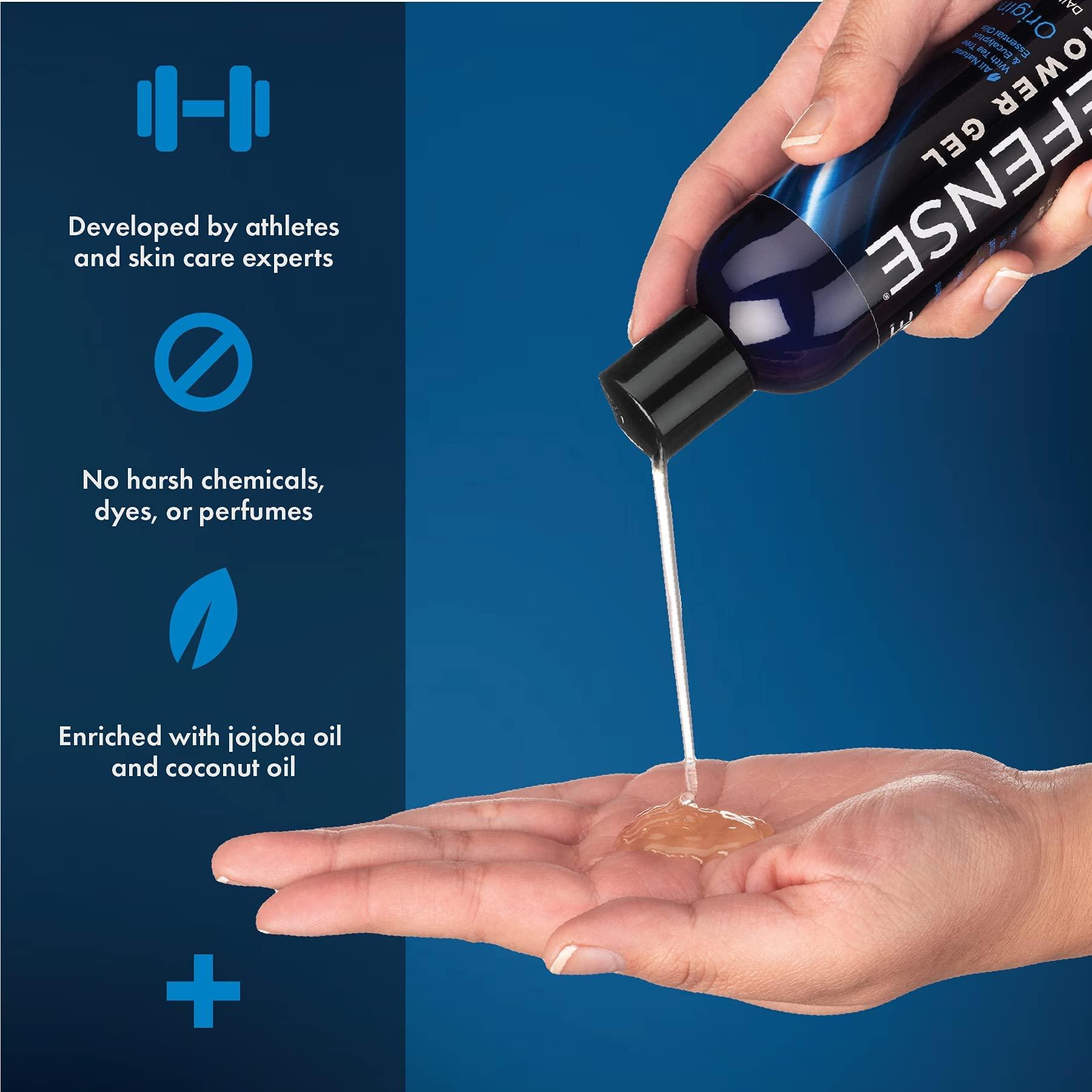 Defense Soap Defense Soap Original Body Wash Shower Gel 8 Oz (Pack of 2), Defense Original Body Wipes 40 Count, & Defense Antifungal Medicated Bar Soap