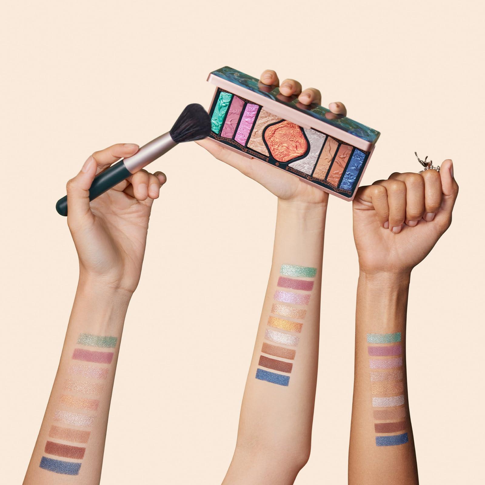 FLORASIS FLORASIS Floral Engraving Phoenix Makeup Palette Makeup Long Lasting Blendable Natural Eyeshadow Palette for Women (03 Soaring Sunlight)