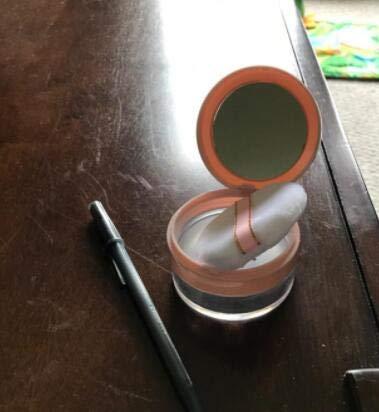 ericotry 20ml 0.67oz Empty Refillable Portable DIY Make up Loose Powder Case Container with Sponge Powder Puff Mirror and Sifter Foundation Cosmetic Jars Box (Pink)