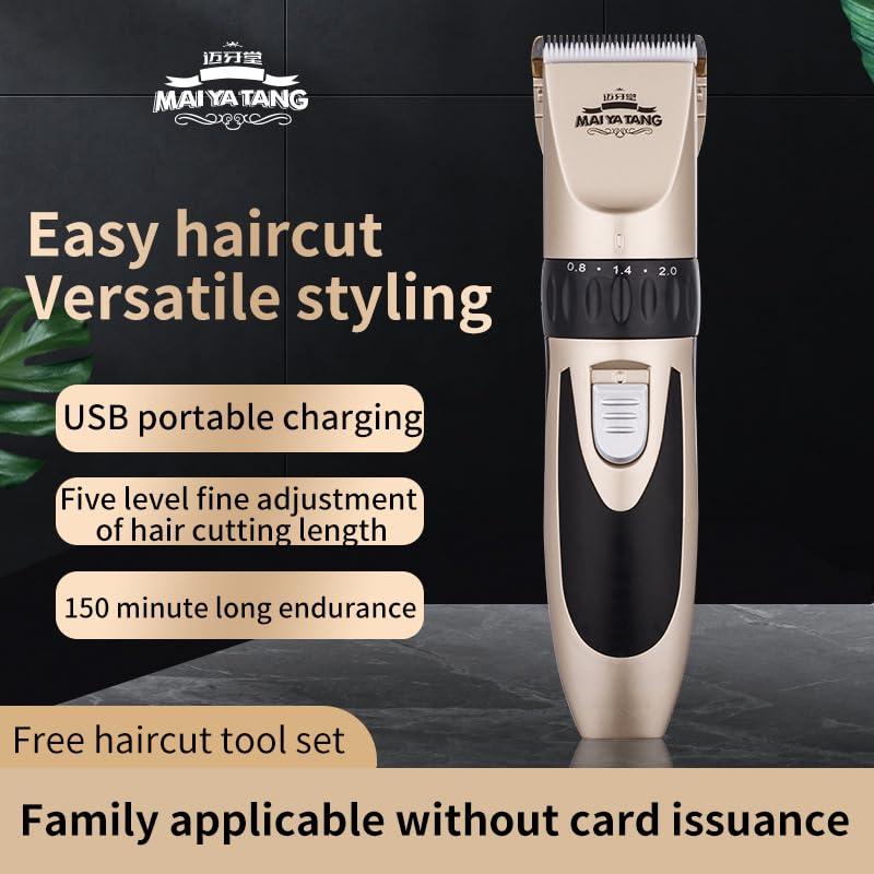 binguo ex binguo ex Professional Hair Clipper with Ceramic Cutter Head, Removable Battery, and Metallic Paint - Ideal for Hair Salons and Home Use