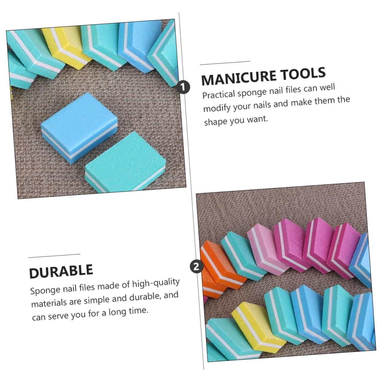 SOESFOUFU SOESFOUFU Nail File Set 10pcs Mini Nail Files and Buffers Sponge Nail Art Tool for Nail Sanding