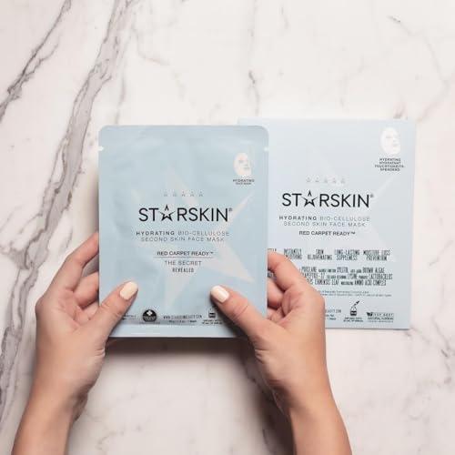 STARSKIN STARSKIN Red Carpet Ready 1x40g, Glass Skin Korean Skincare Mask, Coconut Gel Bio-Cellulose Hydrating Mask for Face, all Skin Type, Face Glow Effect, Instant Hydration, Revitalizing and Moisturizing