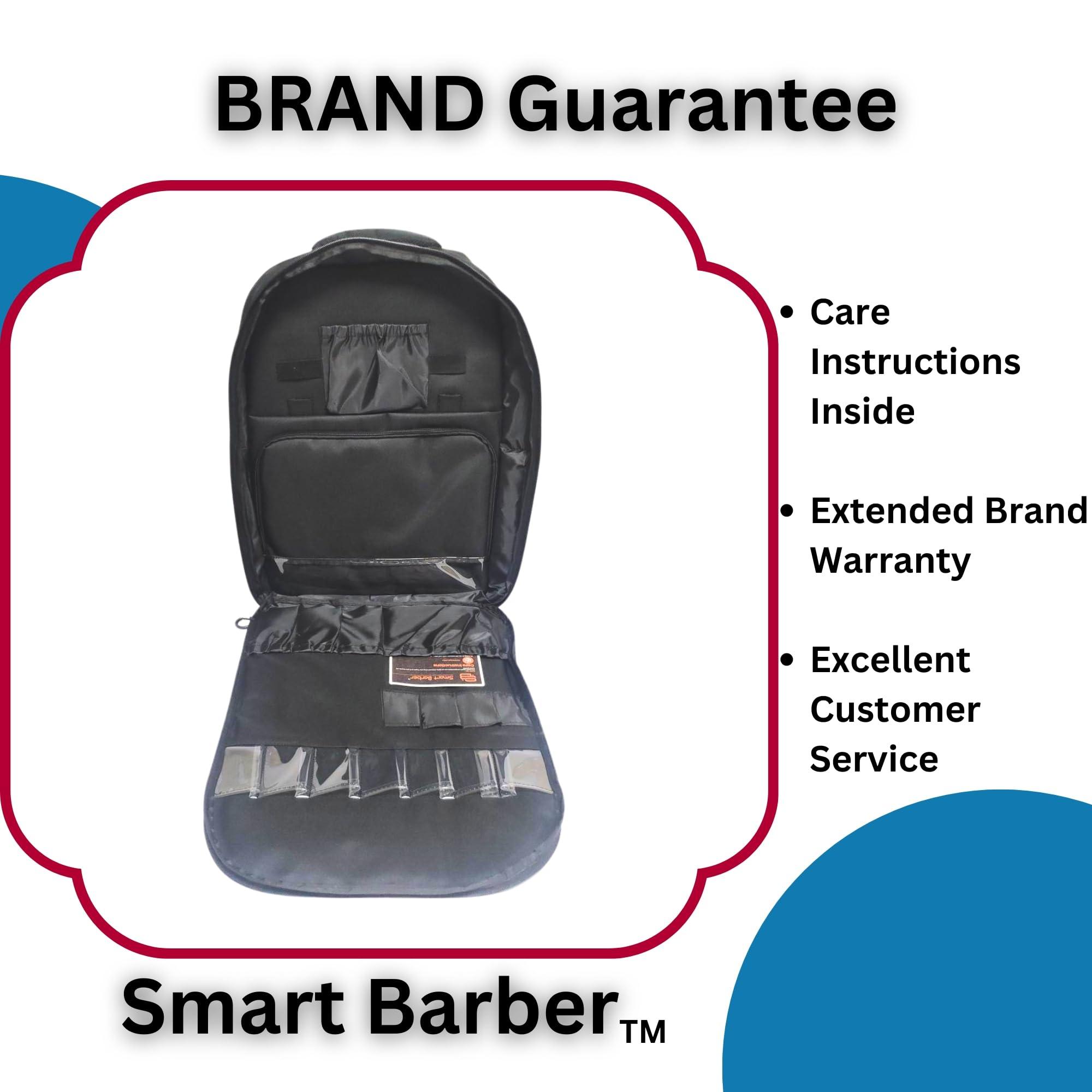 Smart Barber Smart Barber XL Barber Bag & Barber Backpack for Clippers, Tools & Supplies  Padded Tool Compartment, Durable, Easy-Clean, Water-Resistant Case for Traveling Stylists & Groomers
