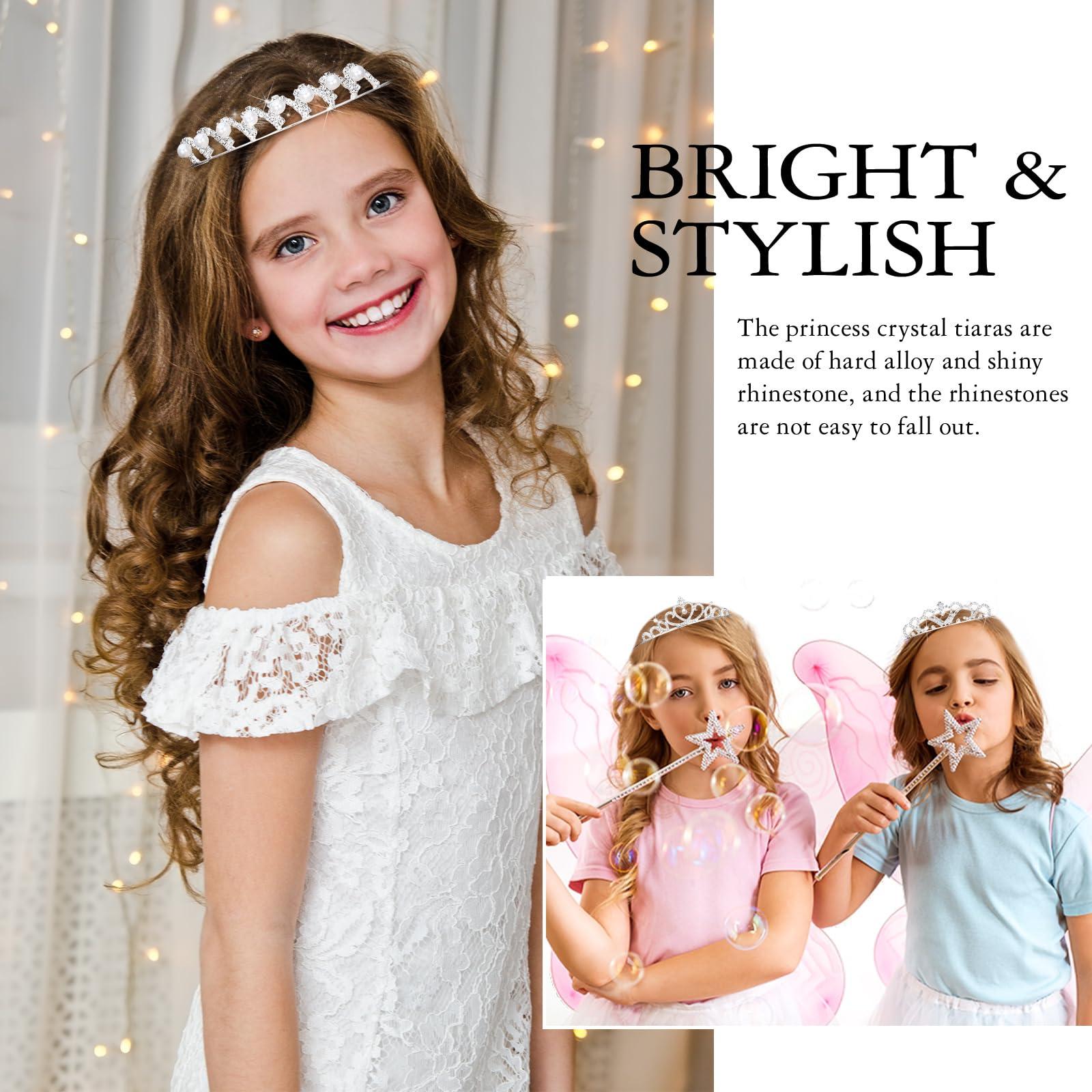 Jexine Jexine 96 PCS Tiara Bulk for Girl Princess Tiaras Crowns Rhinestone Crown Party Accessories Crystal Tiaras Headband for Girl (Classic Style)