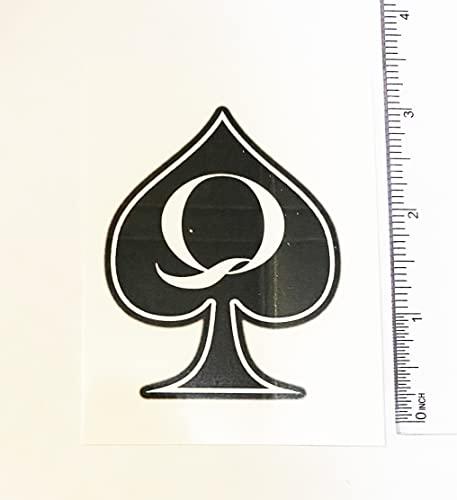 SpadesCastle 5pc Large Temporary Tattoo Queen of Spades BBC QOS
