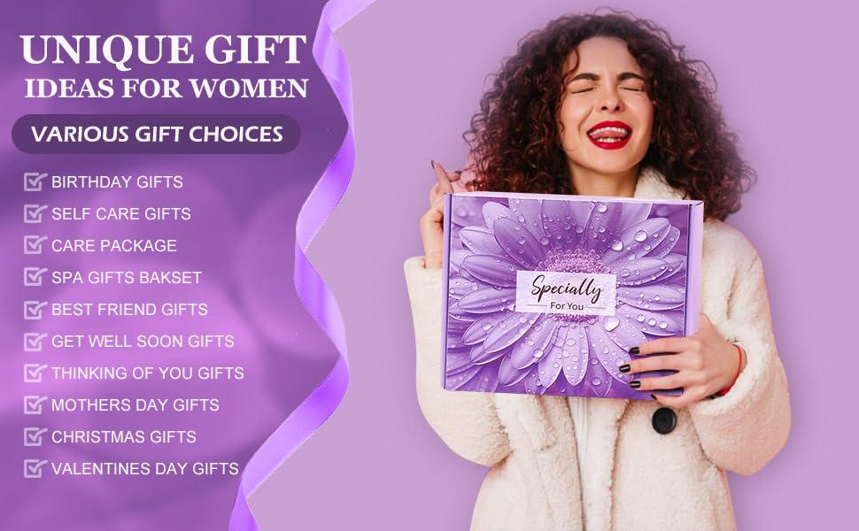 Keliperry Birthday Mother\'s Day Gifts for Women,Mum,Her,Wife,Girlfriend,Sister,Cozy Blanket Gifts Baskets,Relaxing Spa Gifts,Get Well,Self Care Gifts,Her Valentines Day,Wife Girlfriend Mother Baskets Gifts