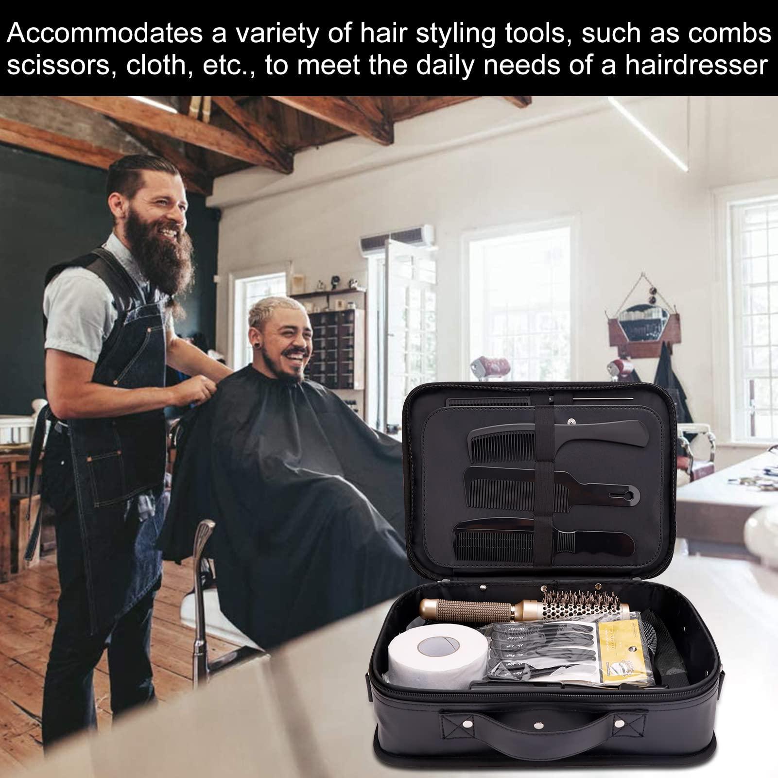 BARBERPLAN Hair Cutting Scissors Shears Kits, 29 pcs Professional Haircut Scissors Set for Barber, Salon, Home, Complete Hair Cutting Kit Includes Barber Bag, Thinning Scissors, Combs, Barber Cape