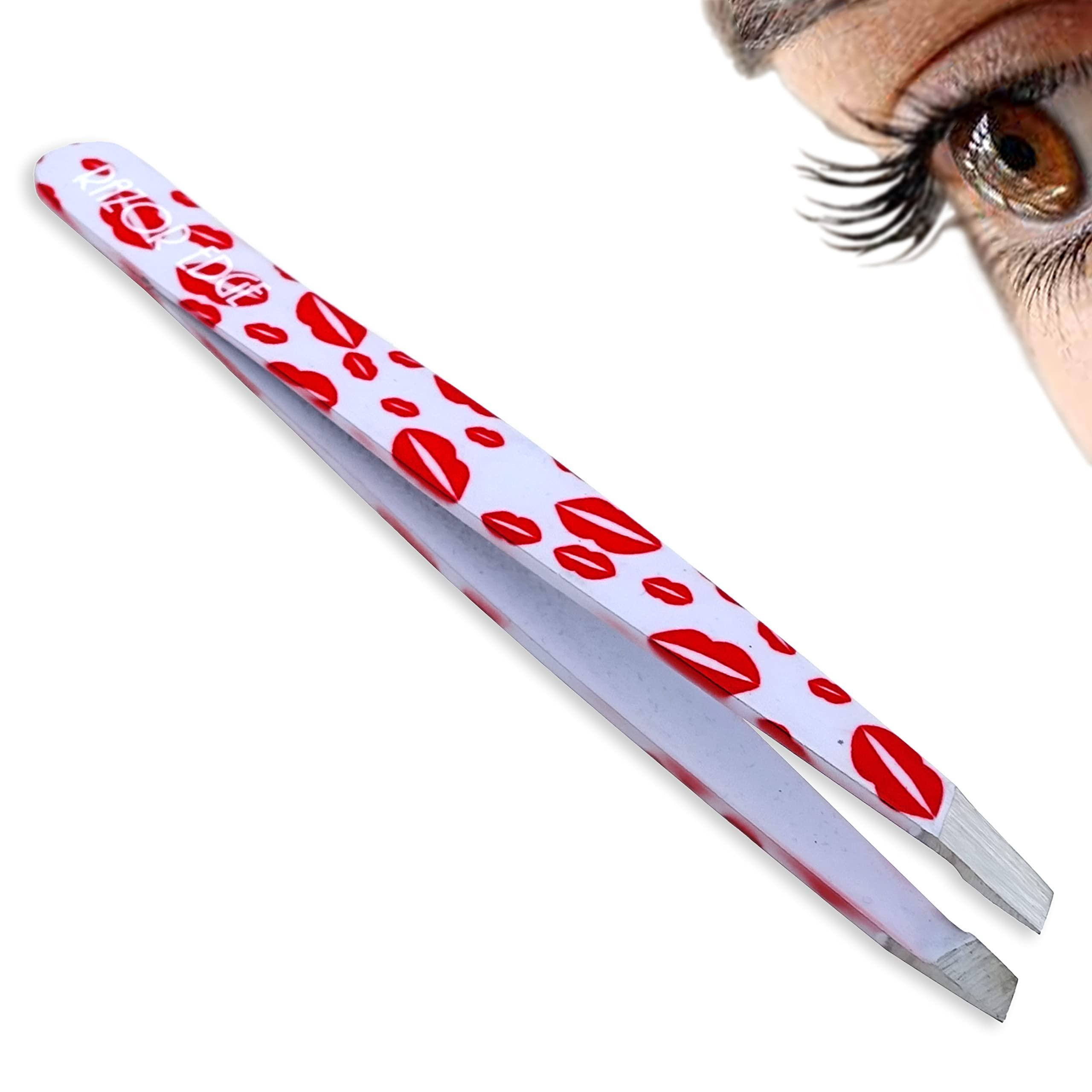 Razor Edge Razor Edge Eyebrow Tweezers ingrown Facial Hair Chin Nose Hair 9.5cm Plucking Tweezers Light Weight (Lips)