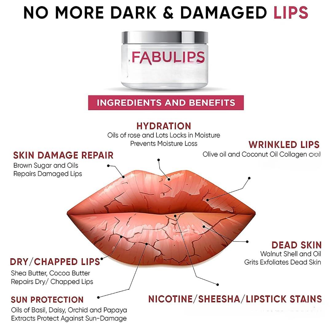 Generic Lip Scrub Balm Lightening and Brightening Dark Lips Tanned & Darkened Lipstick stains/Smoker/Dry/Chapped/Lip Care For men & Women - 20 Grams - 0.70 Ounce