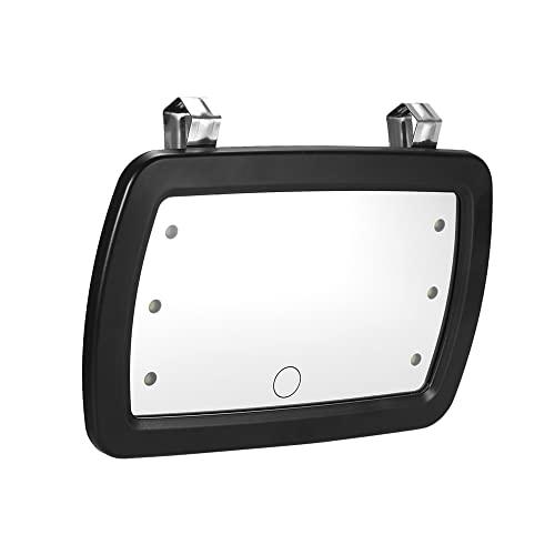 Wemay Car Sun Visor Mirror Makeup Sun-shading Cosmetic Mirror Vanity Mirror Automobile Make Up Mirror with Six LED Lights