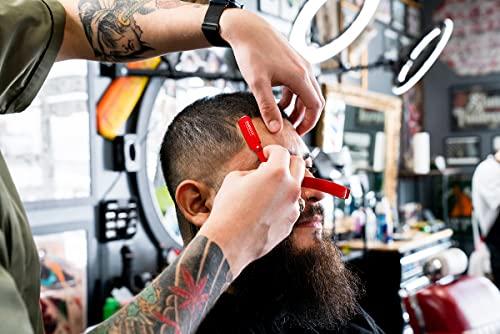 GRAVITY RAZORS Professional Straight Razor - Minimal Exposure Straight Razor Kit with 10 Gravity Premium Blades.5mm Exposed ("The OG")