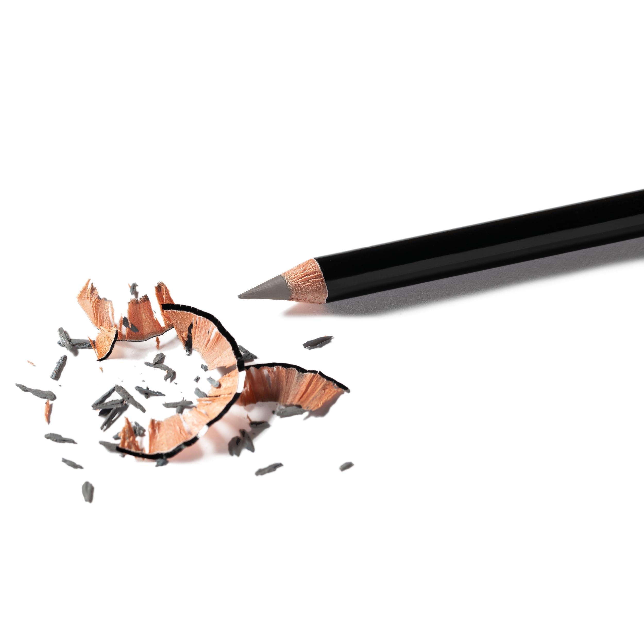 Eye Embrace Eye Embrace Luna Classic: Light Brown-Gray Wooden Eyebrow Pencil Waterproof, Double-Ended Pencil with Sharpener & Spoolie Brush, Cruelty-Free