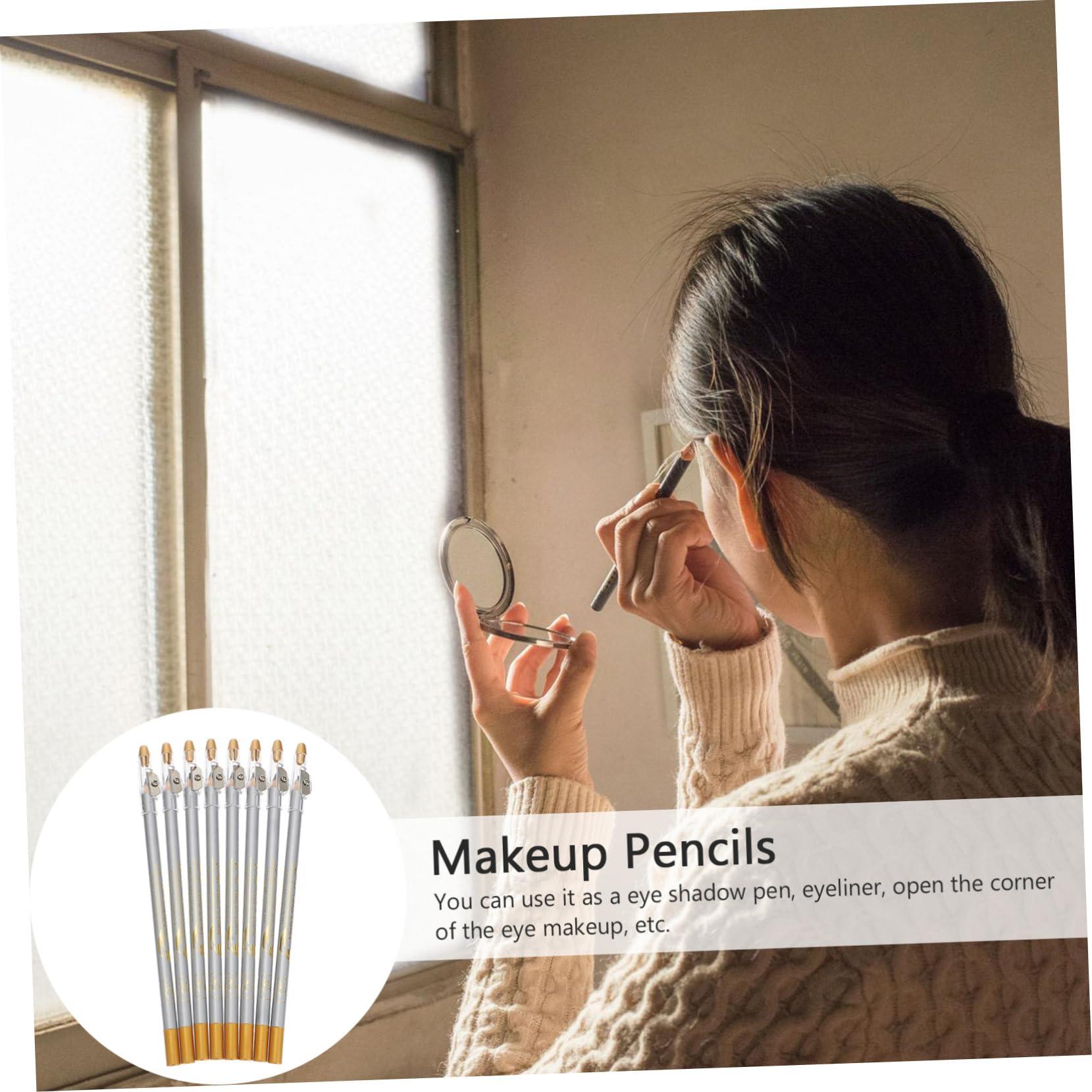 Ipetboom Ipetboom 8pcs 2-in-1 Eyebrow Pencil Set Water-safe Makeup Tool Sharpener for Girls