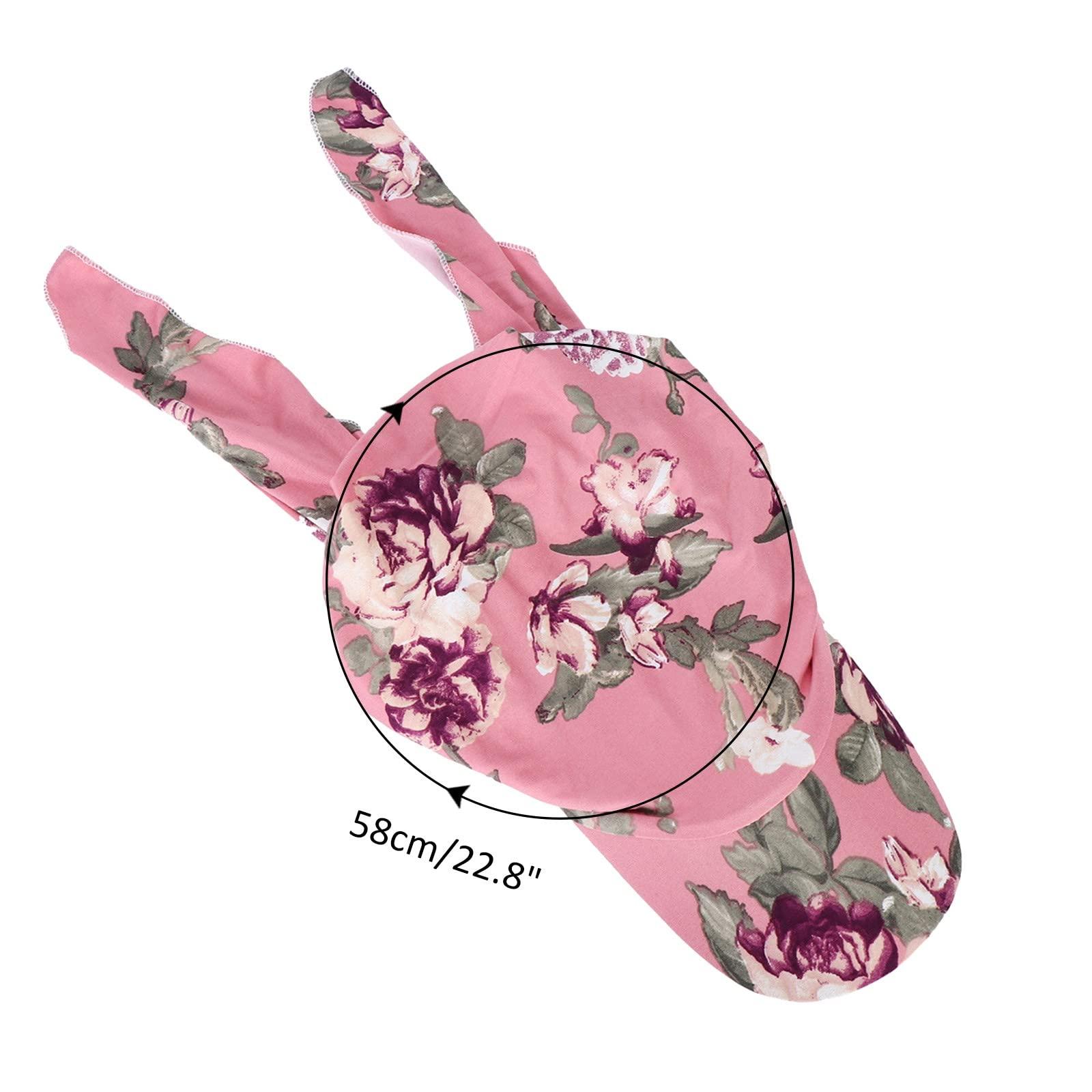 Generic Durags Doo Rag Dew Rags for Men Durags Headwear Hat Headwraps for Men Women Headwear Head Scarf (Hot Pink, One Size)