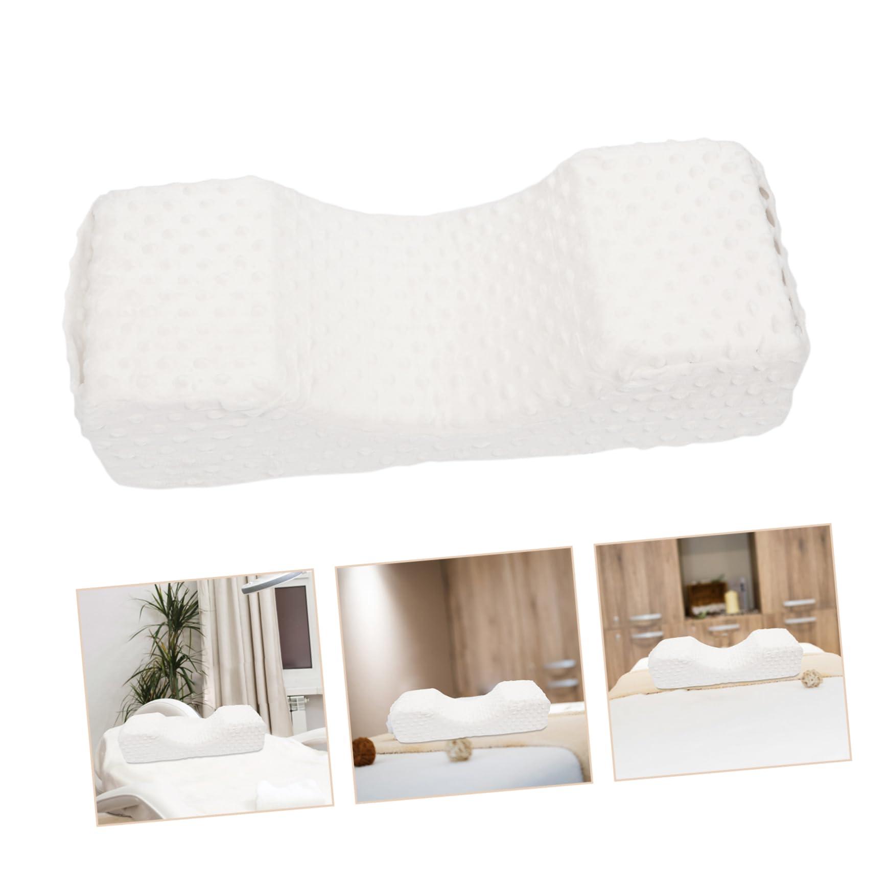 OSOLADY OSOLADY Eyelash Extension Pillow Lash Extension Neck Support Sofa Bed Sleep Pillow Eyelash Neck Pillow Low Profile Pillow U-Shaped Nail Pillow Plane Pillow Gel Pillow Lash Bed White Sponge