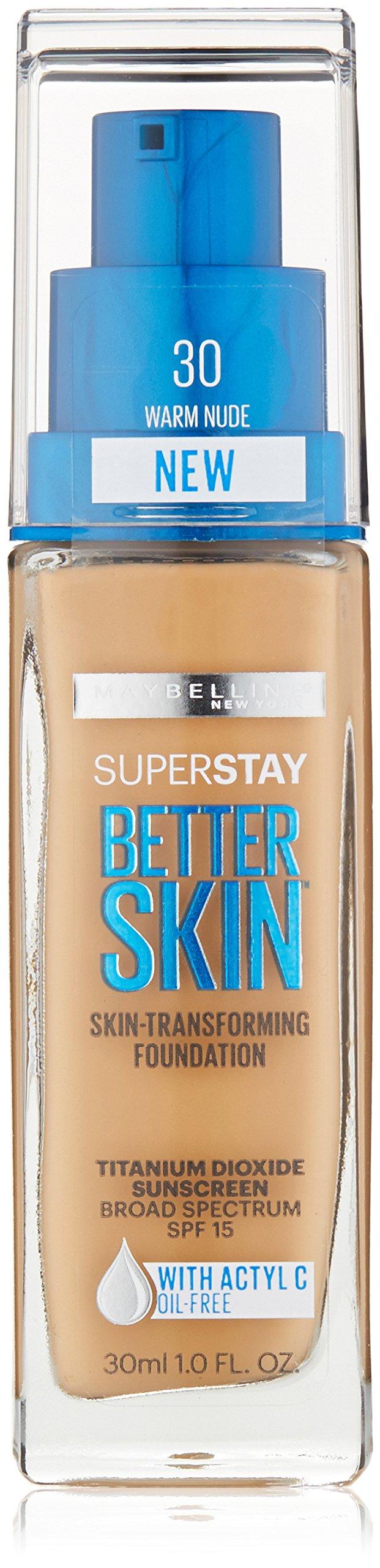 Maybelline New York Maybelline New York Superstay Better Skin Foundation, Warm Nude, 1 Fluid Ounce