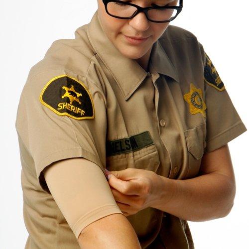 Tat2X Tat2X Ink Armor Premium Half Arm Tattoo Cover Up Sleeve - No Slip Gripper - U.S. Made - Light - XL2X (single half arm sleeve)