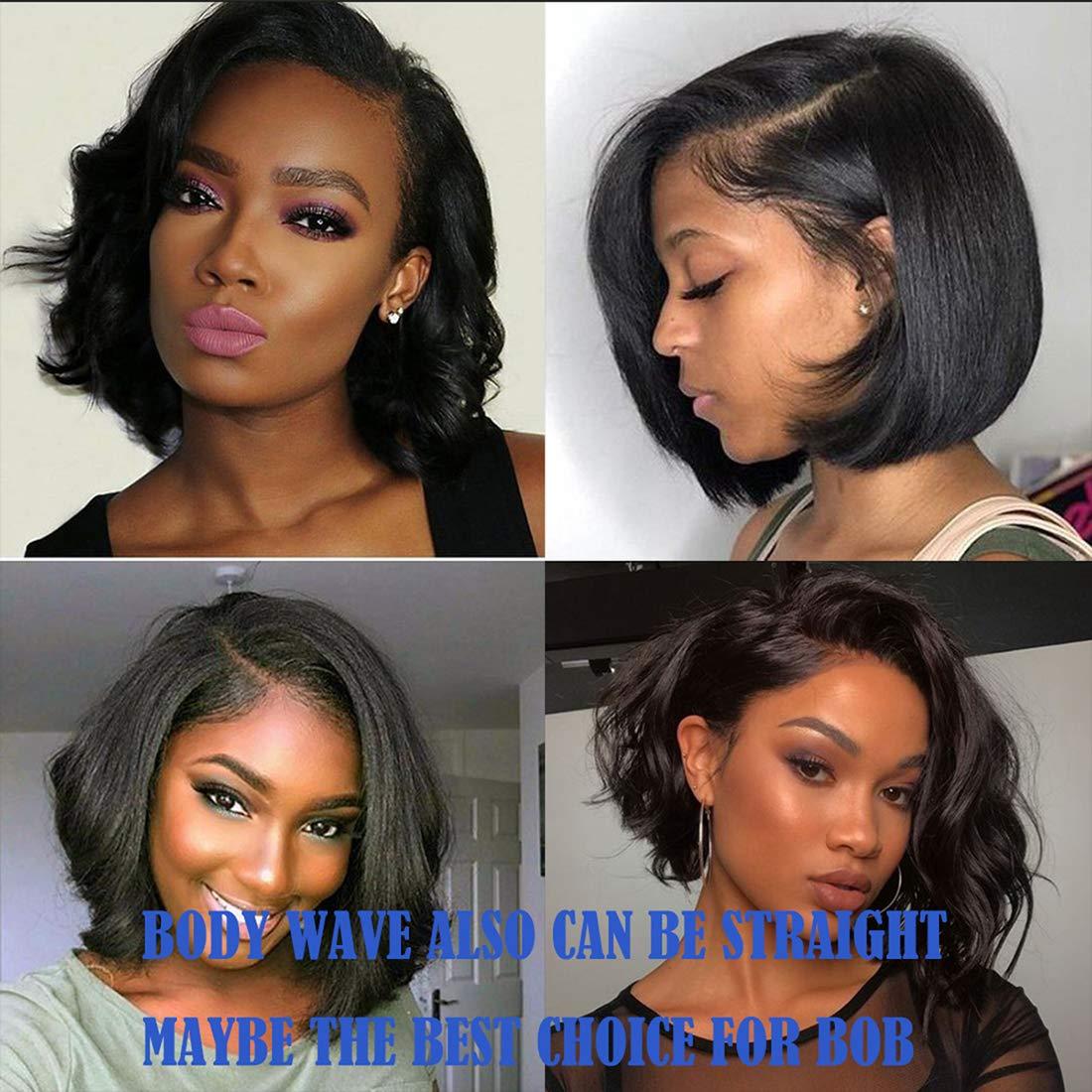 Luxnovolex Luxnovolex Brazilian Hair Bundles Body Wave Unprocessed 100% Human Hair Bundles Brazilian Virgin Short Human Hair Extensions 300g