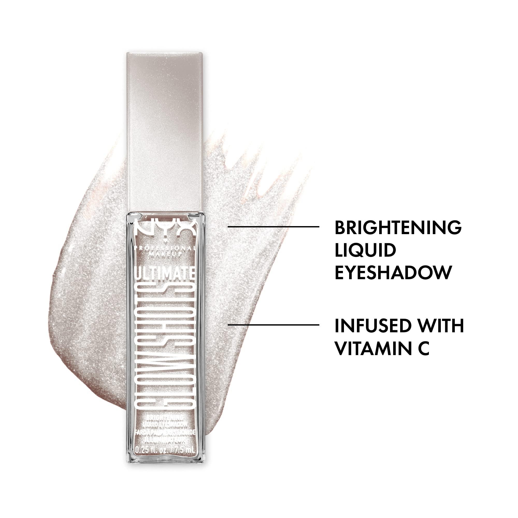 NYX PROFESSIONAL MAKEUP NYX PROFESSIONAL MAKEUP Ultimate Glow Shots, Liquid Eyeshadow, Long-Lasting Shimmer Eye Shadow with Vitamin C - Come Thru Coconut