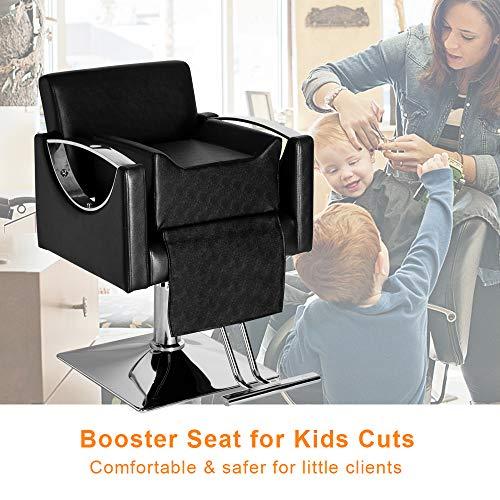 OmySalon OmySalon Salon Booster Seat for Kids Hair Cutting, Barber Chair Cushion Seat, Barbershop Styling Equipment