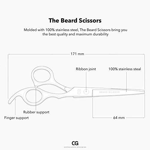 Copenhagen Grooming Copenhagen Grooming Beard Scissors - Beard and Moustache Scissors for Men Beard Grooming Scissors