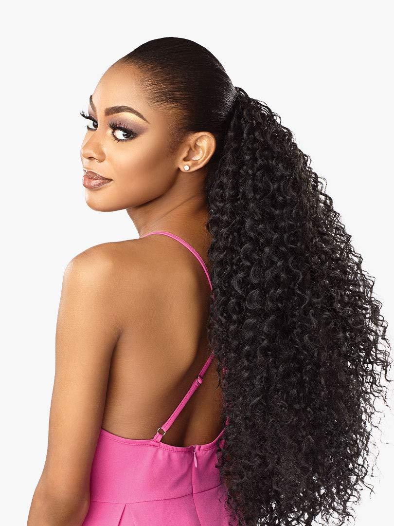 Sensationnel Sensationnel Instant weave half wig - 5 synthetic blendwig adjustable drawstring for seamless hair blending (1 JETBLACK)