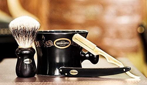 Antiga Barbearia Antiga Barbearia de Bairro 5th Anniversary Gold and Black Shaving Brush
