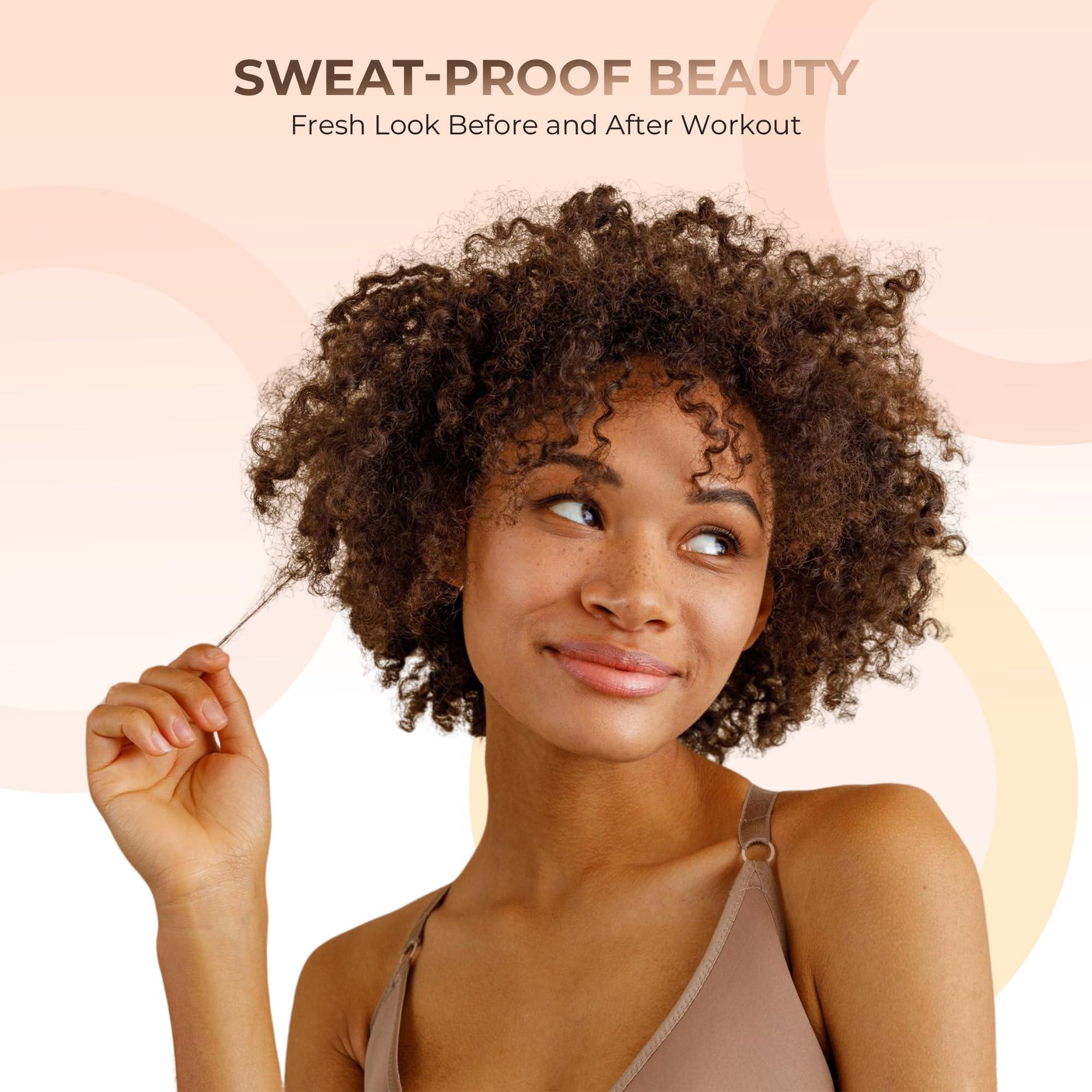 Sweet Face Minerals 4pc Full Size Kit (Cocoa) Mineral Makeup Matte Translucent Loose Foundation + Kabuki Brush + Concealer + Finishing Setting Powder + Bare Face Full Coverage SPF 30 All Skin Types Waterproof